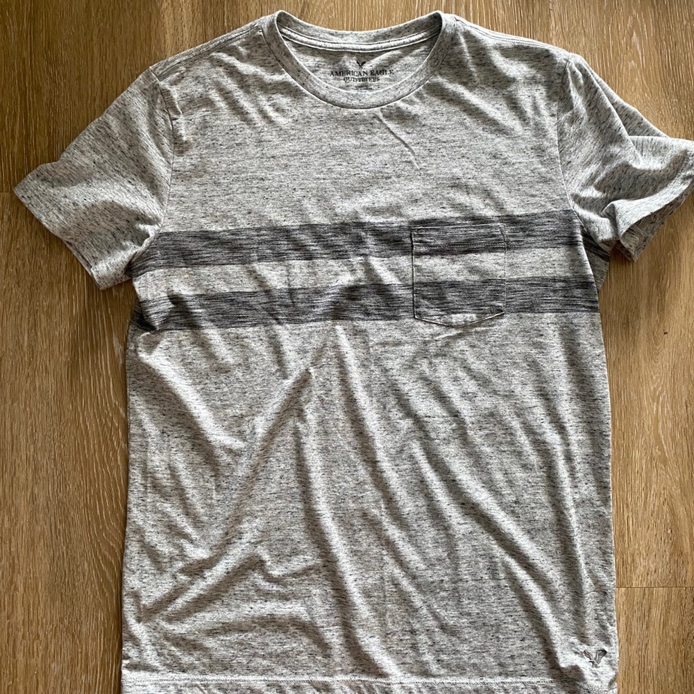 America Eagle Striped Tee